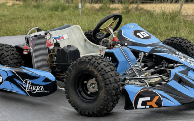 Le CrossKart en livrée bleue : une nouvelle vision du karting tout-terrain